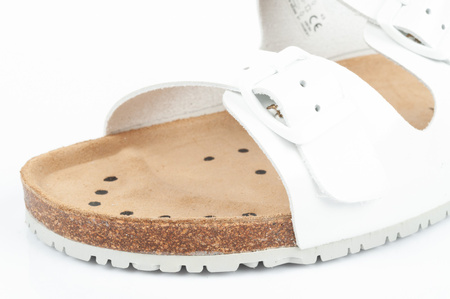 Abeba Sandalen Weiße Arbeits-Flip-Flops [8087]