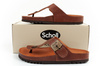 Herren Flip-Flop Schuhe Scholl Jake [F306981011] Leder Flip-Flops, braun.
