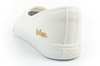 Lee Cooper Damen-Sneaker, weiße Slip-On-Ballerinas