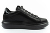 Karl Lagerfeld Herren-Sneaker Kapri, Schwarzes Leder