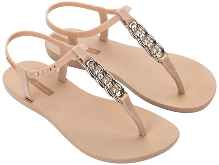 Ipanema Sandal Class Damen-Flip-Flops in Hellbeige mit Gold