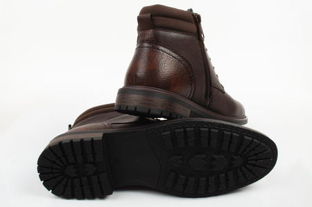 Wrangler Herrenschuhe George Brown Stiefelette mit Reißverschluss