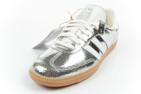 Adidas Samba OG Damen-Sneaker, Silber, Modisches Leder