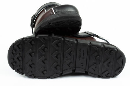 Clogs Flip-Flops medizinische Schuhe Abeba Leder [57315]