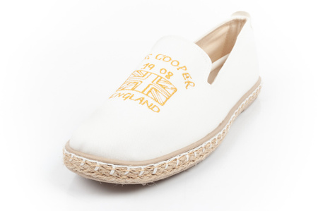 Lee Cooper Damen-Espadrille-Schuhe [LCW-24-47-2701L], weiß.