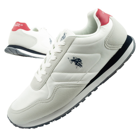 U.S. Polo Assn. Herren-Sneaker, modisch, bequem, weiß