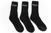 Kappa schwarz lange Socken [34113IW 901] 3er-Pack