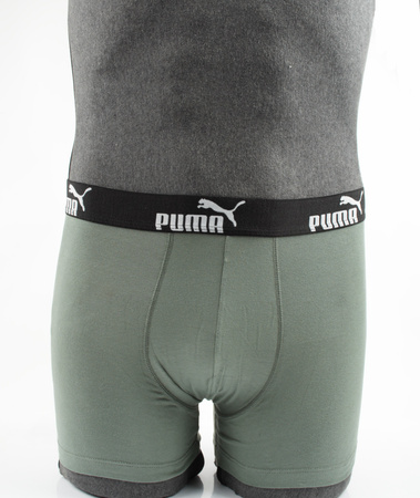 Puma Herren-Boxershorts, 9er-Pack, Schwarz, Grau, Khaki, Komfortable Baumwolle