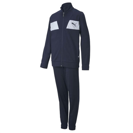 Puma Poly Sult Kinder-Sport-Trainingsanzug [583252 06] Marineblau