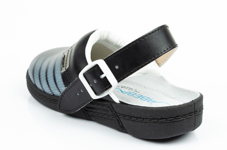 Clogs Flip-Flops medizinische Schuhe Abeba Leder [7212]