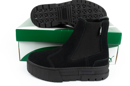Puma Mayze Chelsea Wildleder Damen Stiefeletten [382829 01] Schwarz.