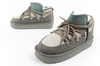 D.Franklin Damen Winterstiefel, modische, isolierte Stiefeletten in Grau