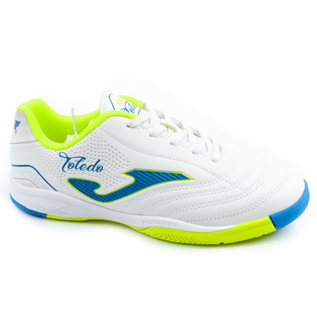 Joma Toledo JR 2602 Hallenfußballschuhe für Kinder, Weiß
