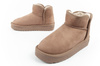 D. Franklin Damen-Winterstiefel, modische, pelzgefütterte, isolierte Stiefeletten in Braun