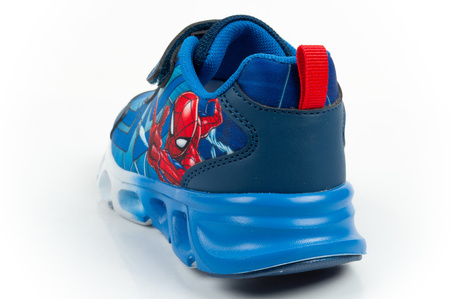 Leomil Spiderman Kinder-Sneaker, leicht, mit Klettverschluss und LED-Beleuchtung, blau