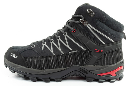 CMP Rigel Herren-Wanderschuhe aus Leder, strapazierfähig, wasserdicht, Overknee, Grau