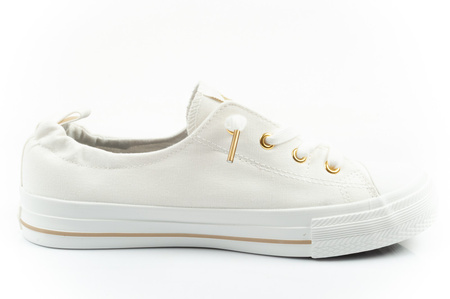 Lee Cooper Damen-Sneaker, modische weiße Slipper