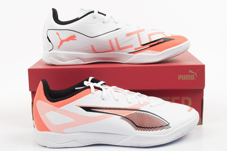 Puma Ultra 5 Play IT Herren-Hallenfußballschuhe, Weiß