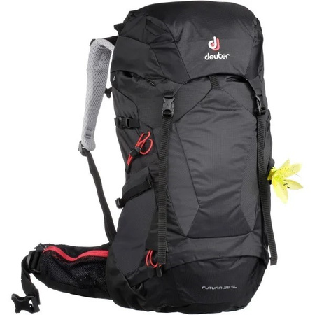 Deuter Futura 28 SL Sportrucksack für Trekking und Klettern, Schwarz