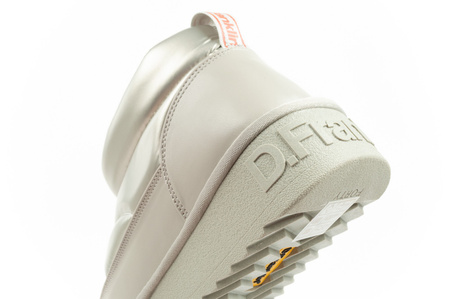 D.Franklin Damen Winterstiefel, modische, isolierte, silberne Stiefeletten