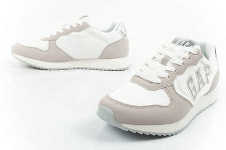 Gap Damen-Sneaker „Nashville Arch Logo“, modisch, bequem, Weiß, Beige