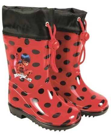 Perletti Miraculous Lady Bug Kinder-Gummistiefel [98312], rot.