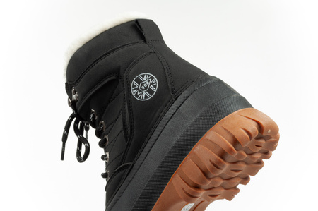 Lee Cooper Damen-Winterschneestiefel mit Schaffell [LCJ-24-44-2868L], schwarz.