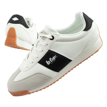 Lee Cooper Herren-Sneaker, modisch, bequem, weiß