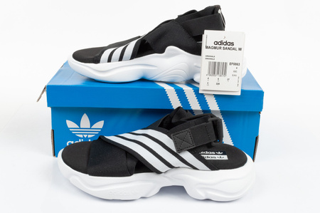 Adidas Magmur Sandal Damen Sandalen [EF5863], schwarz.