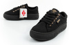 Lee Cooper Damen-Sneaker, modisch, Schwarz