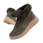 Scholl Stelvio Damen-Sportschuhe, Stiefeletten [F302321020], isoliert, grün.