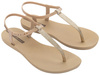 Ipanema Sandal Class Damen-Flip-Flops in Hellbeige mit Gold