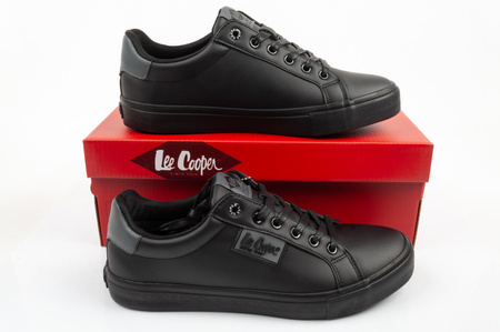 Lee Cooper Herren-Sneaker, modisch, Schwarz