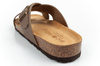 Bio Bio Herren-Flip-Flops, vorgeformte Zehentrenner, Naturleder, Braun