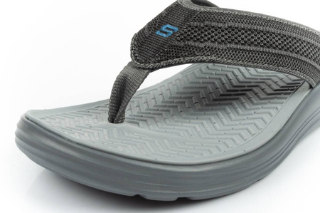 Skechers Sargo Herren-Flip-Flops [204383 CHAR], grau.