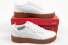 Puma Damen Carina 3.0 Leder-Sneaker in Weiß, modisch