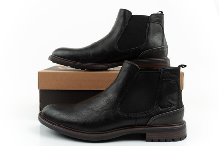 Wrangler Randy Herren Chelsea Boots, elegant, modisch, Slip-On, Schwarz