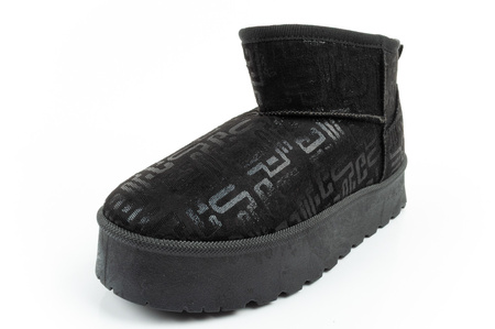 Lee Cooper Damen Winter Schneestiefel Modische Pelz gefütterte Stiefeletten Schwarz