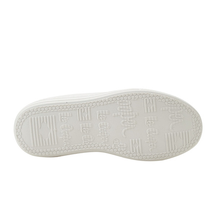 Lee Cooper Damen-Plateau-Sneaker in Weiß mit Schnürung