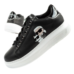 Karl Lagerfeld Kapri Schuhe Sneakers Damen Sport Leder schwarz [KL62524T 000]