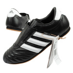 Adidas Damen-Taekwondo-Sneaker, Schwarz, Leder, Slip-On