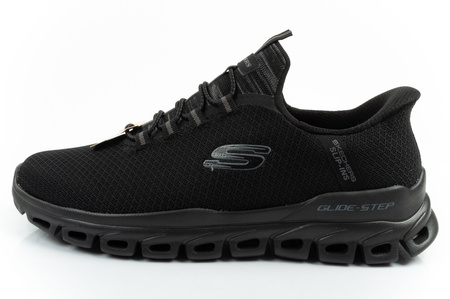 Skechers Herren-Sneaker Glide-Step, bequeme und leichte schwarze Slipper