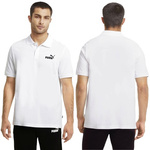Herren Puma Ess Pique [586674 02] Polo-Sportshirt, Weiß.