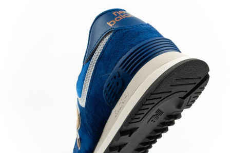 New Balance 574 Herren-Sneaker, Modisches Leder, Blau