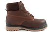 Wrangler Arch Herren Chelsea Boots, elegante Lederstiefelette, Dunkelbraun