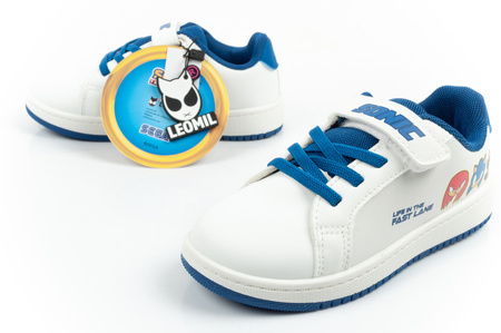 Leomil Kinder-Sneaker „Sonic“ mit Klettverschluss in Weiß