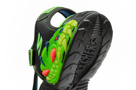 Skechers Kindersandalen [400614L/BKLM] LED-Schuhe, Schwarz.