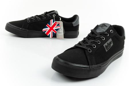 Lee Cooper Herren-Sneaker, modisch, Schwarz