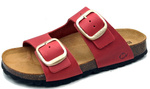 Bio Bio Damen-Flip-Flops, vorgeformte Innensohle, Naturleder