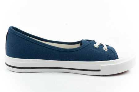 Lee Cooper Damen-Sneaker, blaue Slip-On-Ballerinas